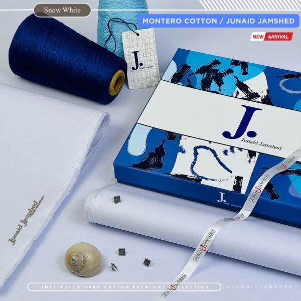 Platinum Luxe Hard Cotton Series | Snow White | Junaid Jamshaid