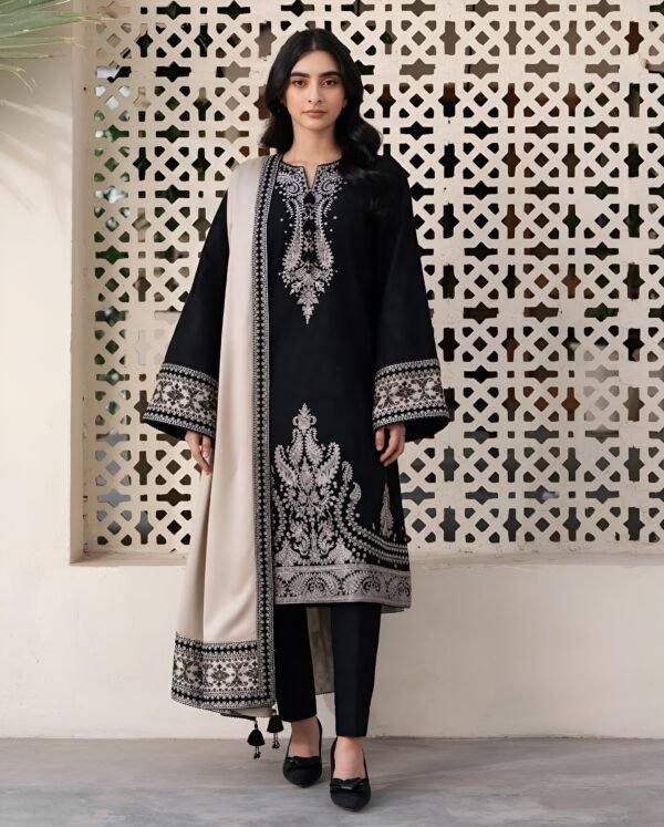 Jazmin Super Hit Dhanak Embroidered 3-Piece Suit